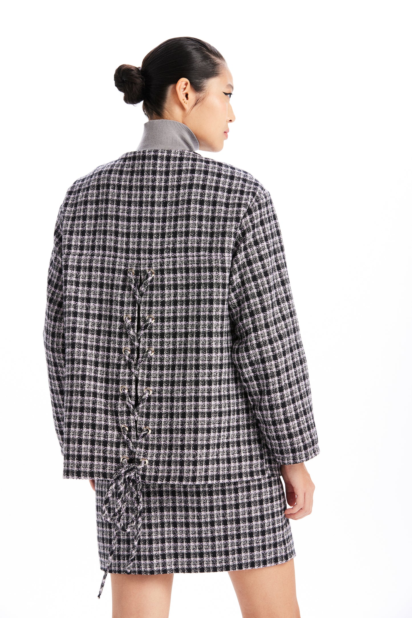 Jaqueta Tina Tweed Xadrez
