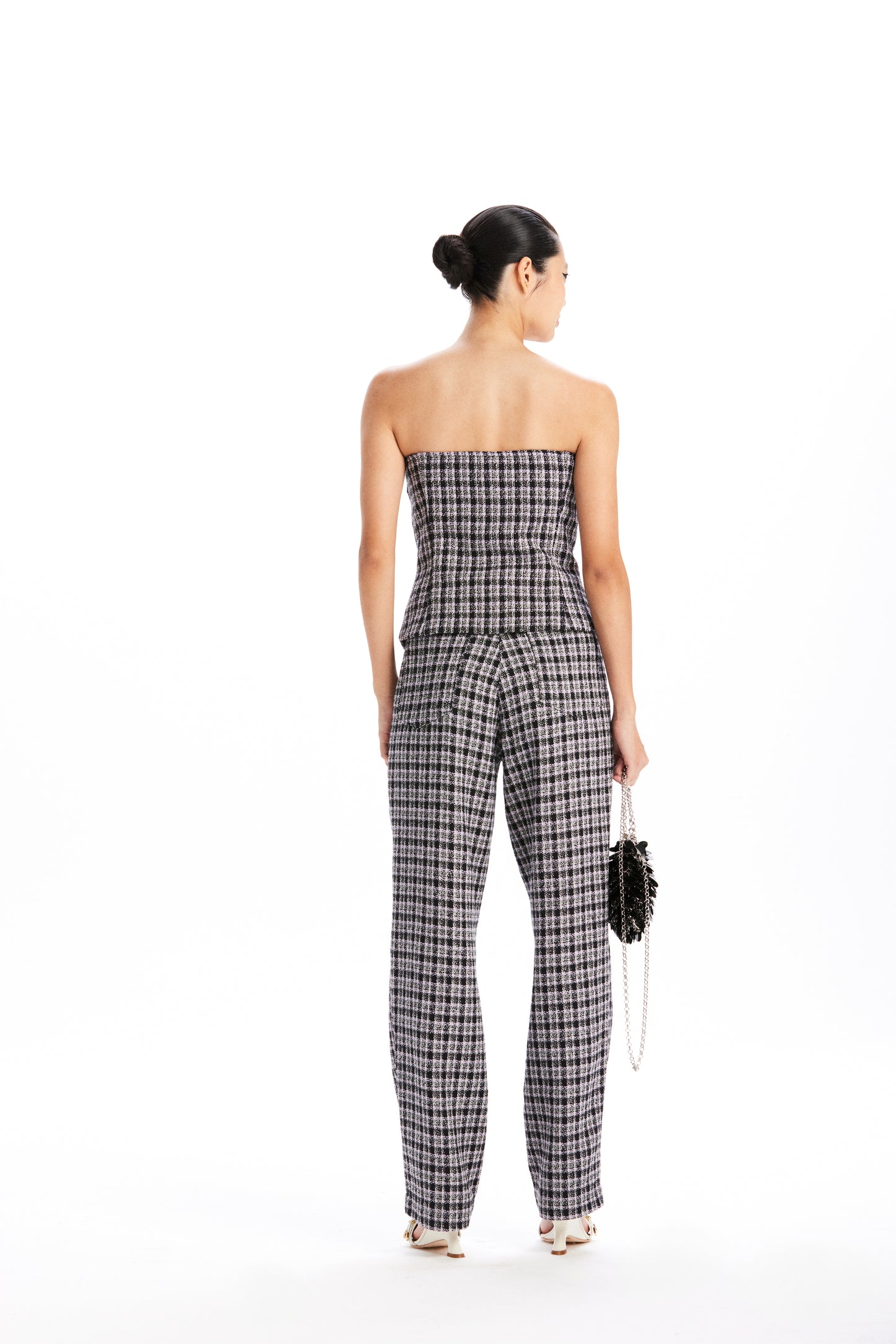 Calça Tina Tweed Xadrez