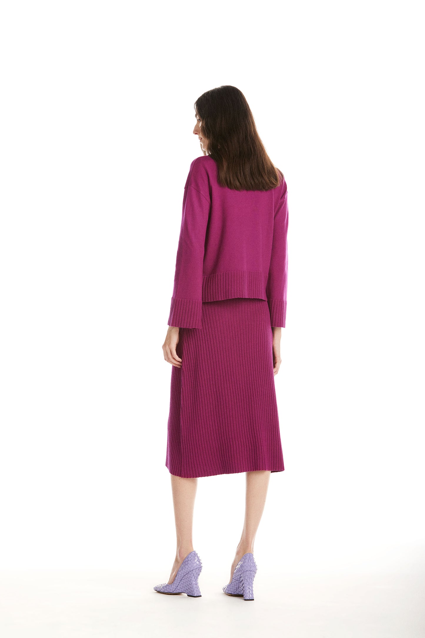 Blusa Polo Tricot Lau Magenta