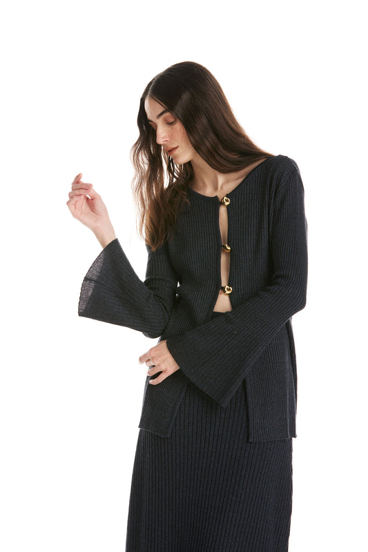 Blusa Tricot Lau Azul Cobalto