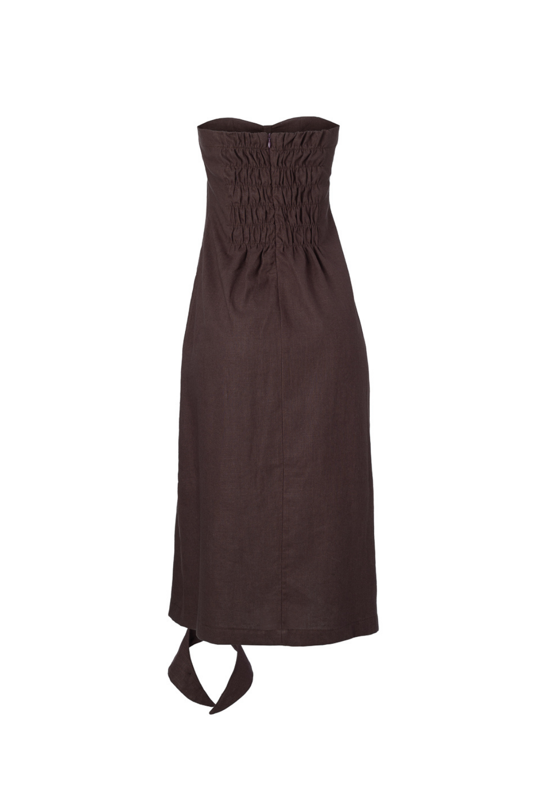 Vestido Estella Uva Linho 100%