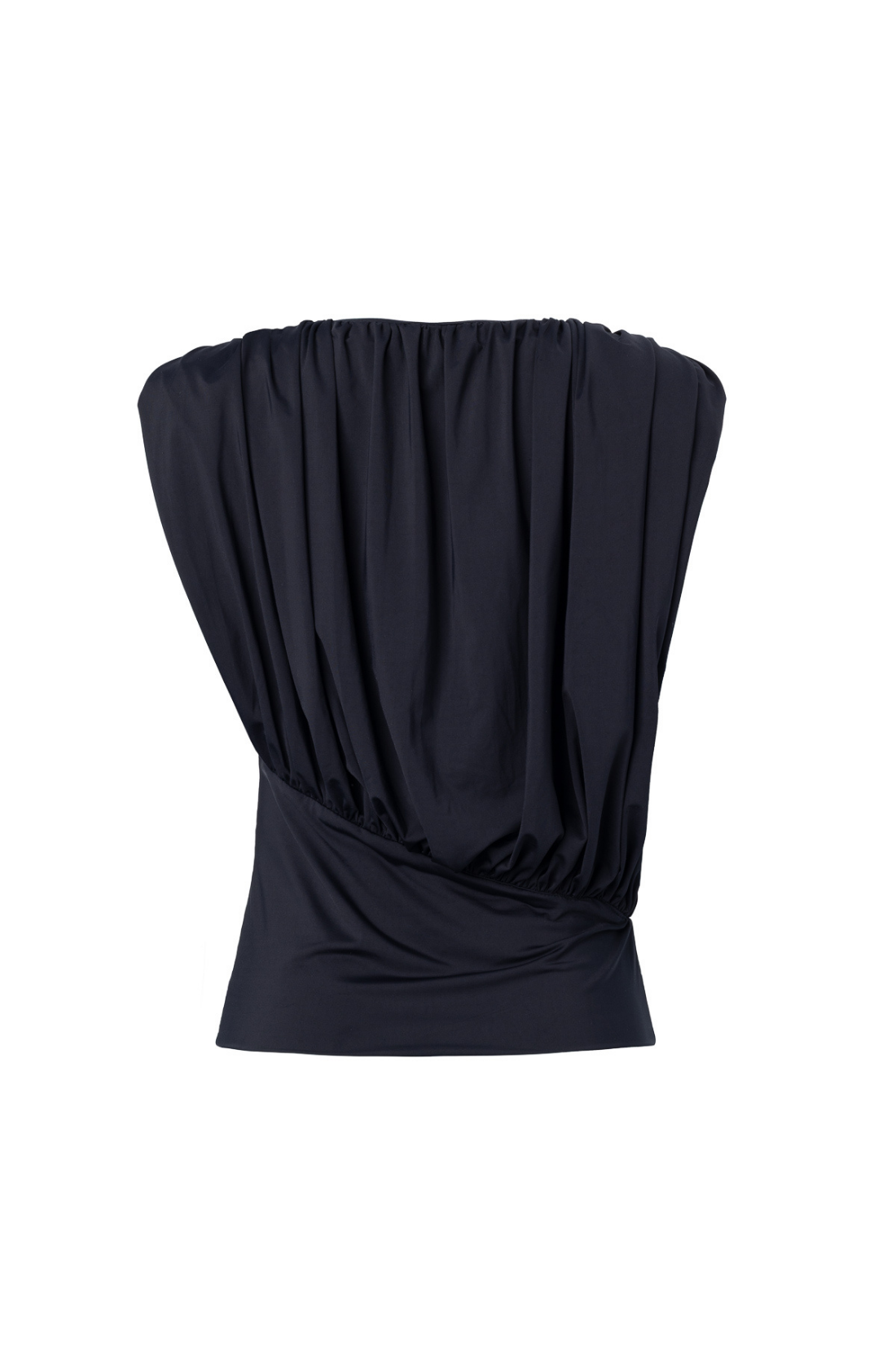 Blusa Plissada Jersey Amanda Preto