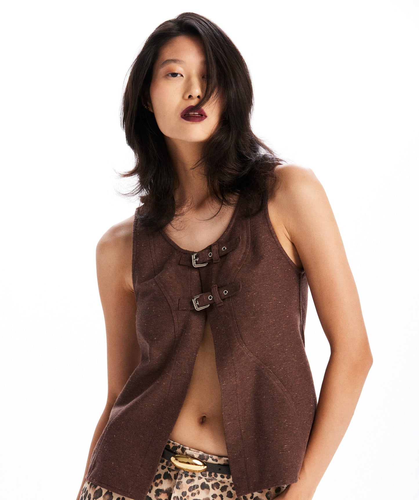Blusa Bianca Marrom