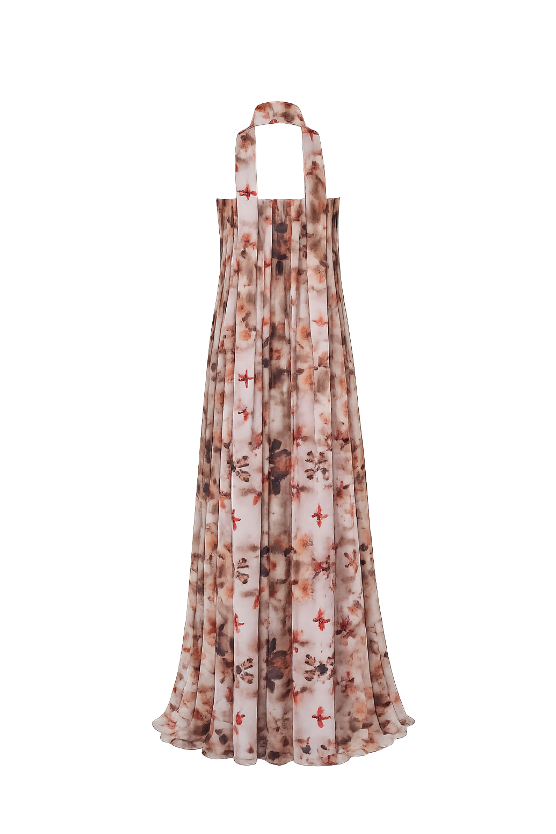 VESTIDO MAXI TULE FLORAL
