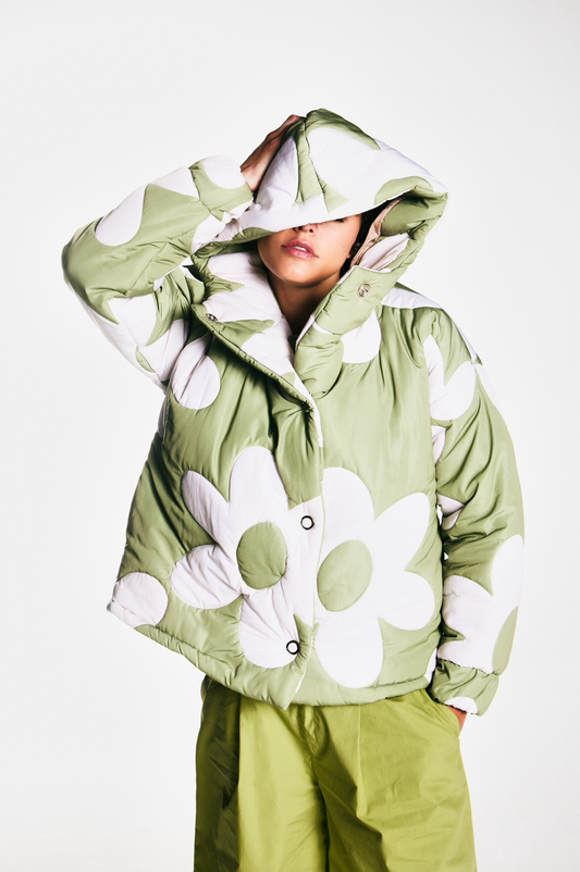 Jaqueta puffer Corine Olive