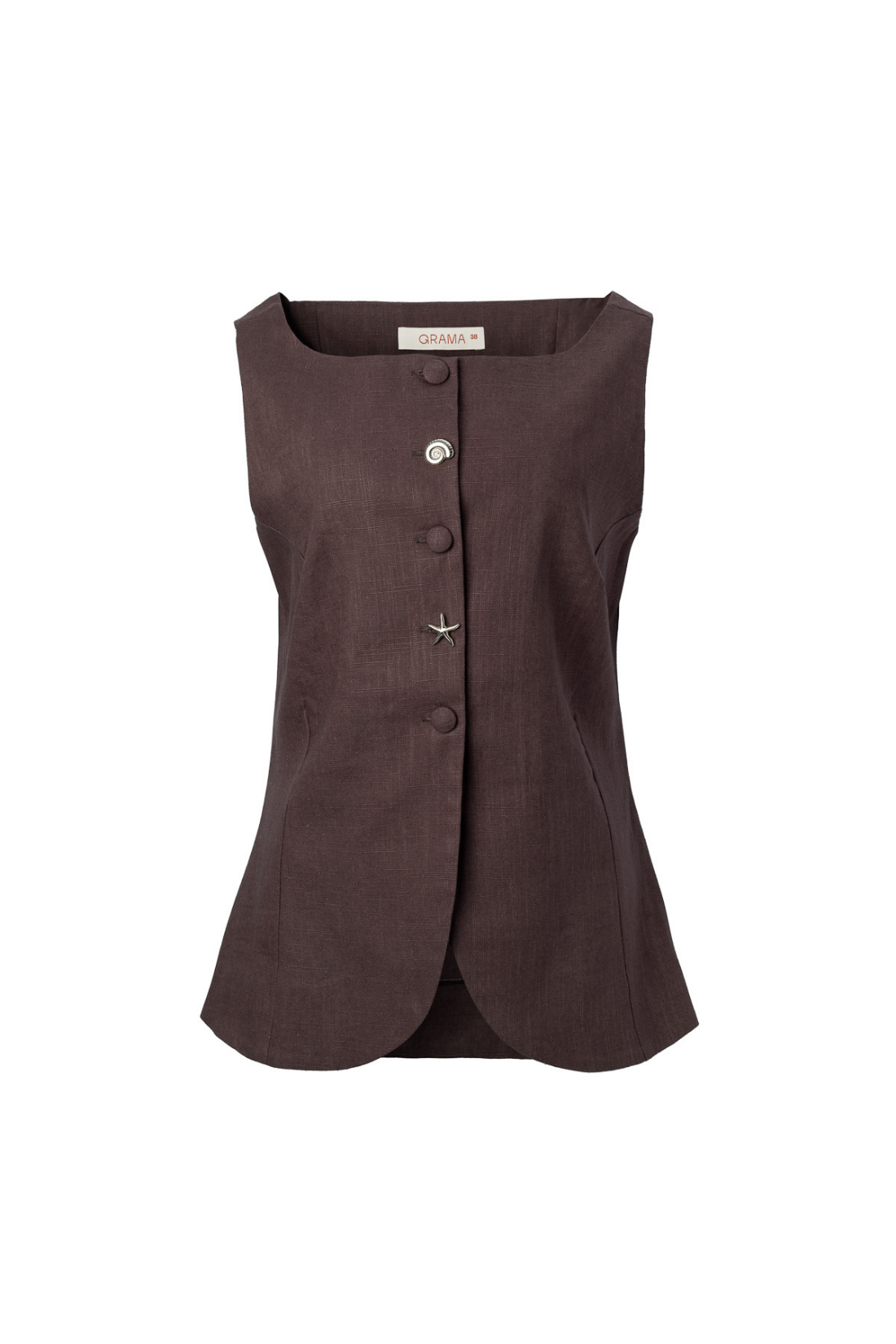 Blusa Solange Uva Linho 100%