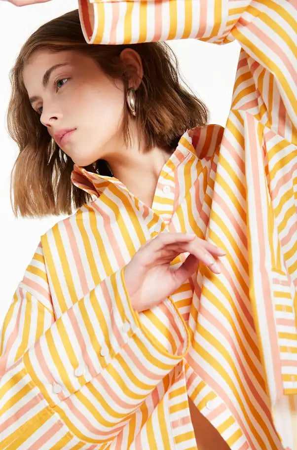 Camisa Luna Listra Laranja