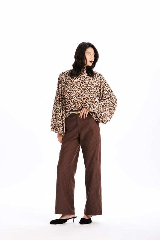 Blusa Daniella Crepe Onça