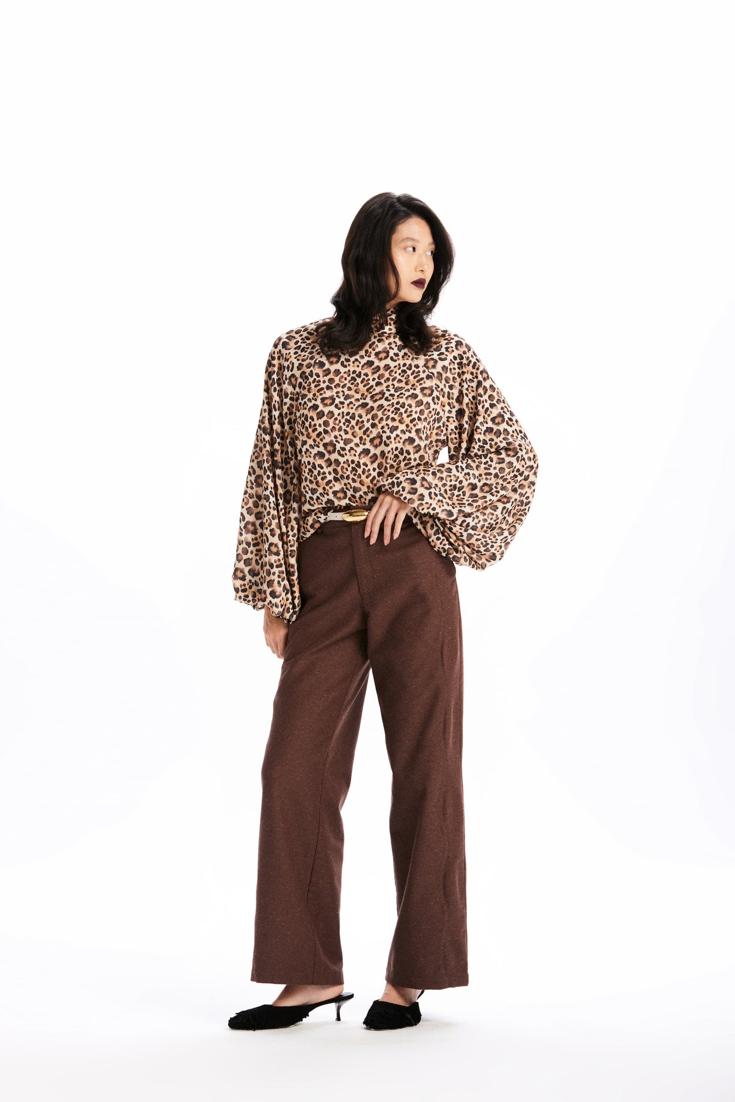 Blusa Daniella Crepe Onça