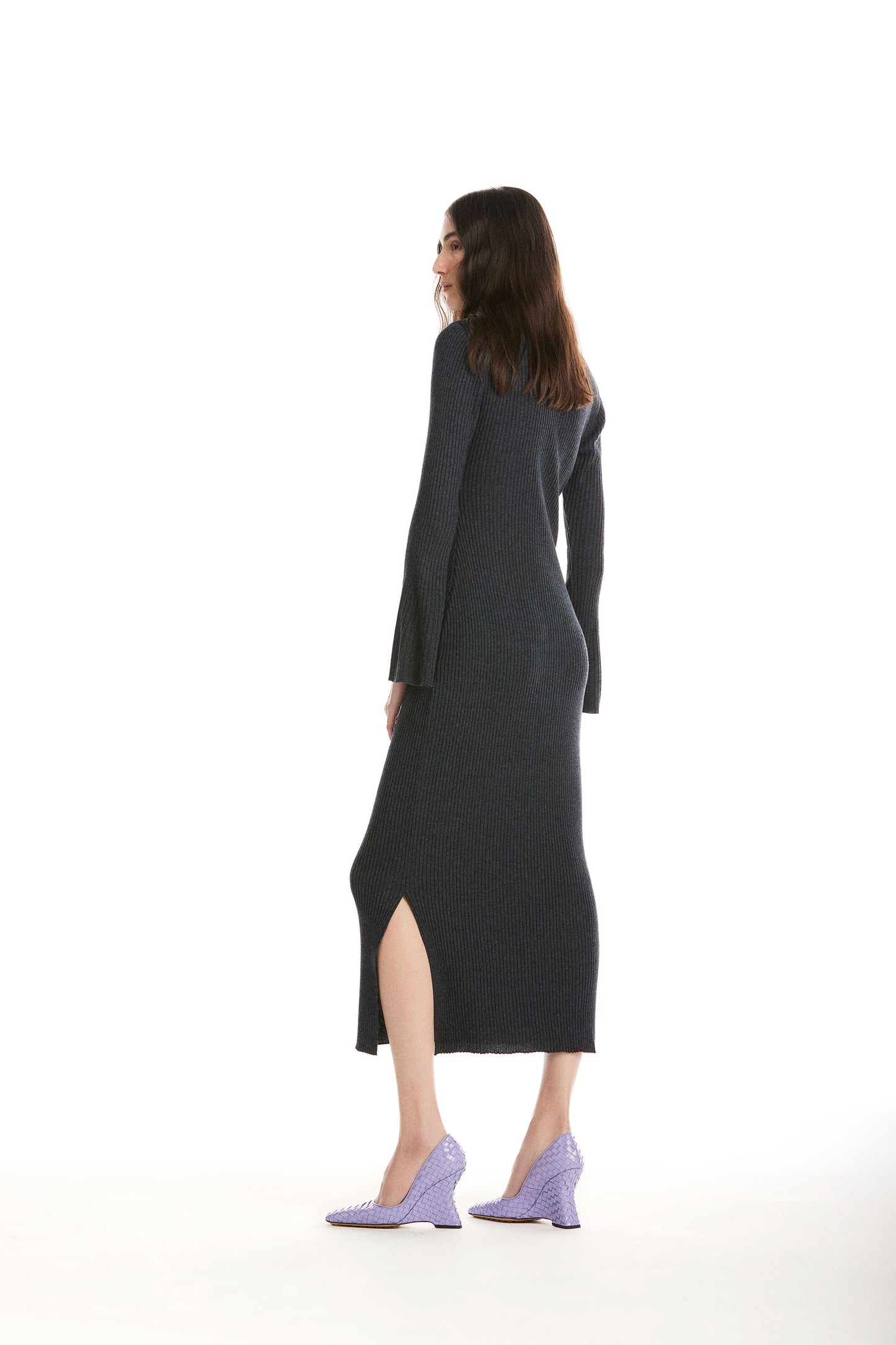 Vestido Tricot Lau Azul Cobalto