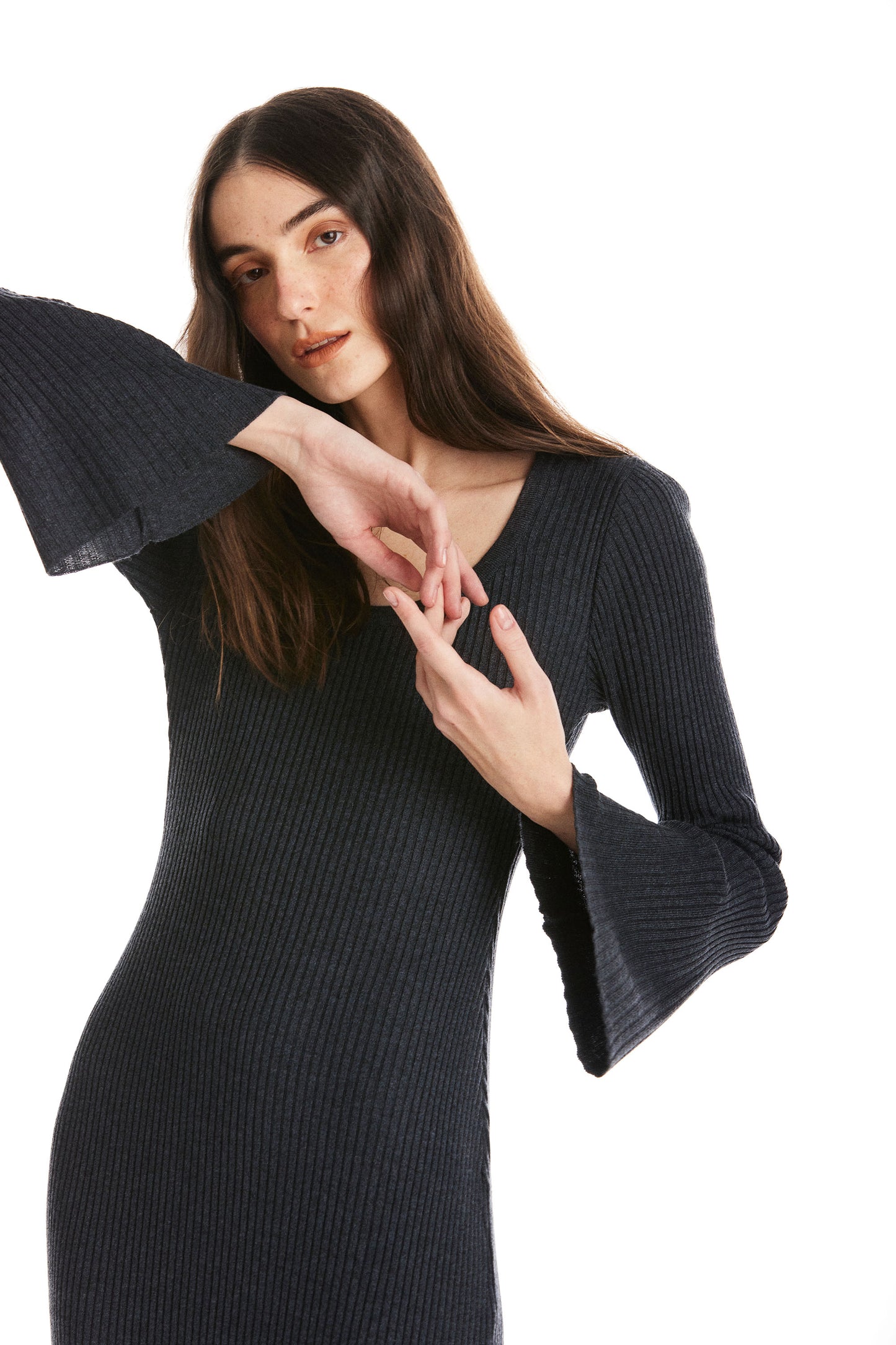 Vestido Tricot Lau Azul Cobalto