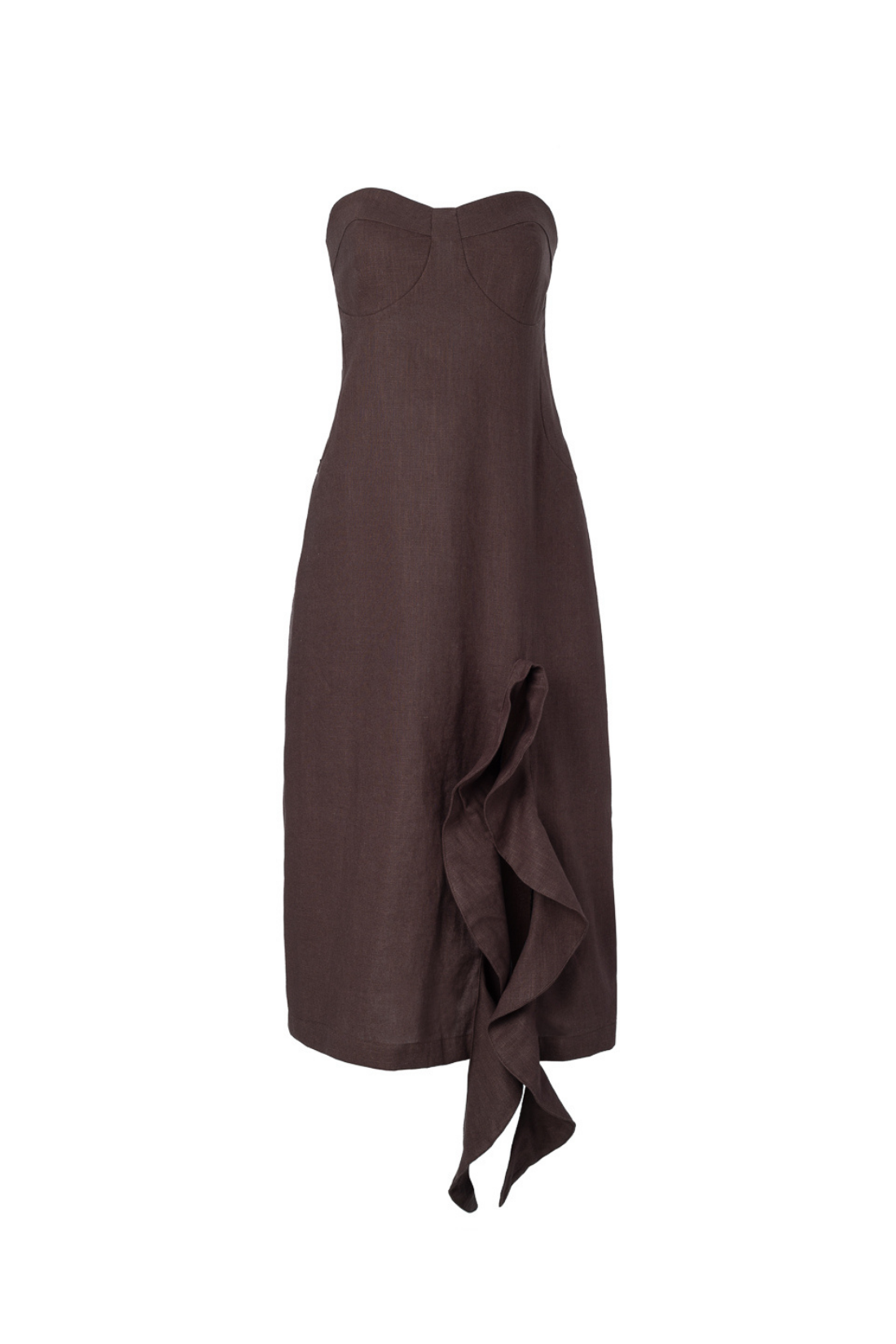 Vestido Estella Uva Linho 100%
