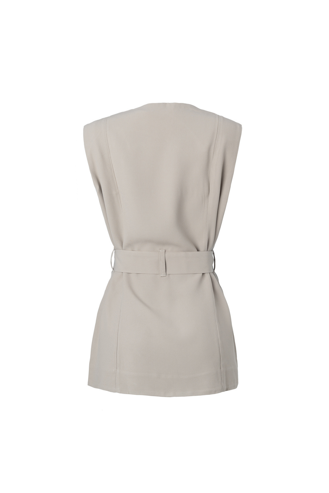 Colete Iara Crepe Cinza