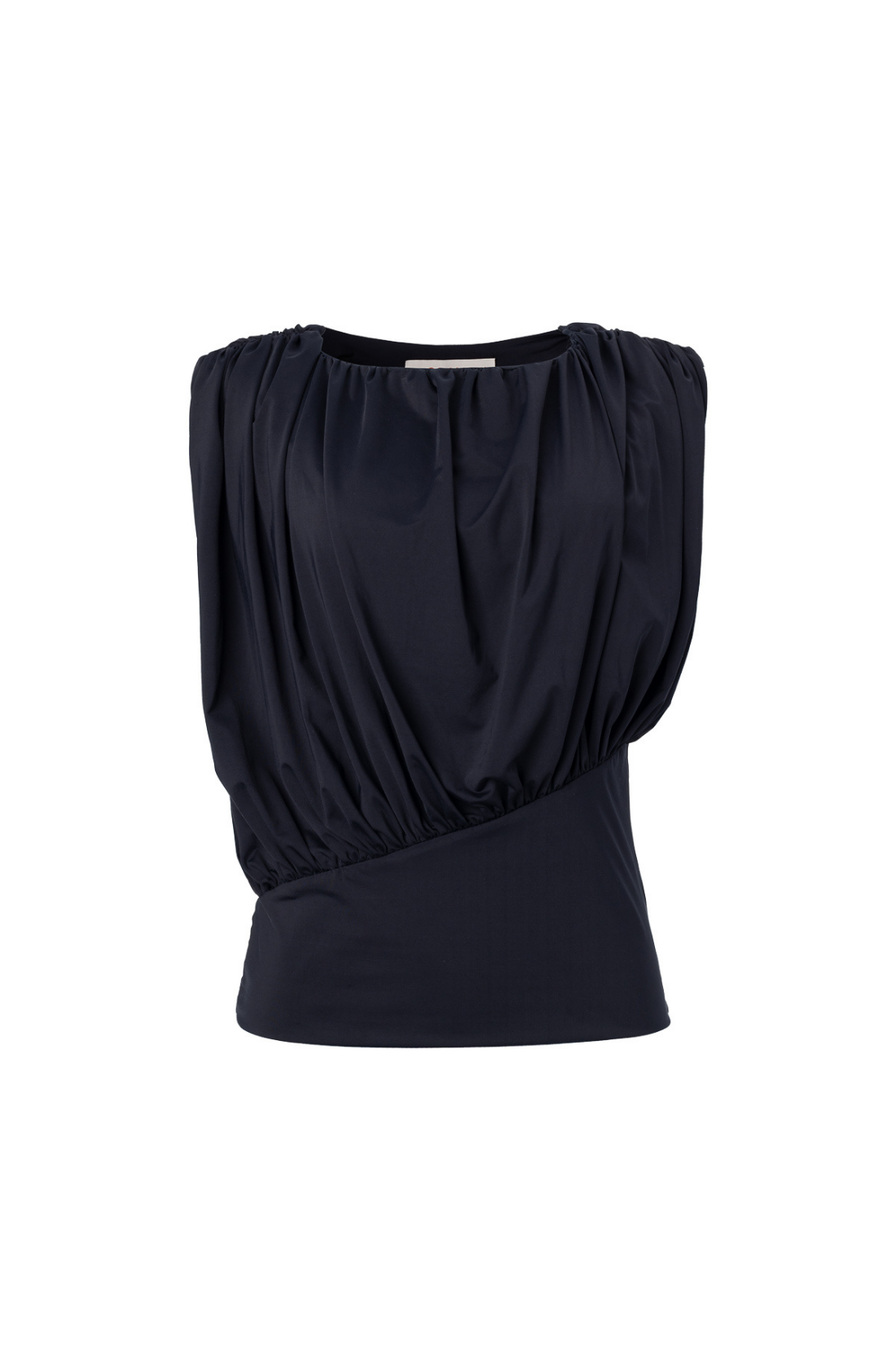 Blusa Plissada Jersey Amanda Preto