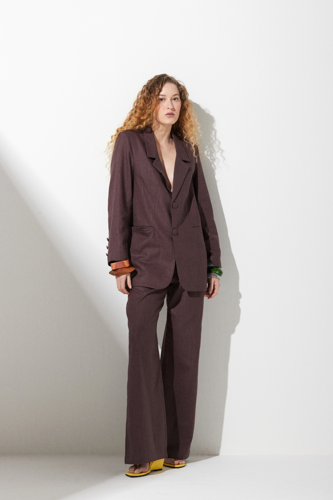 Blazer Nori Uva Linho 100%