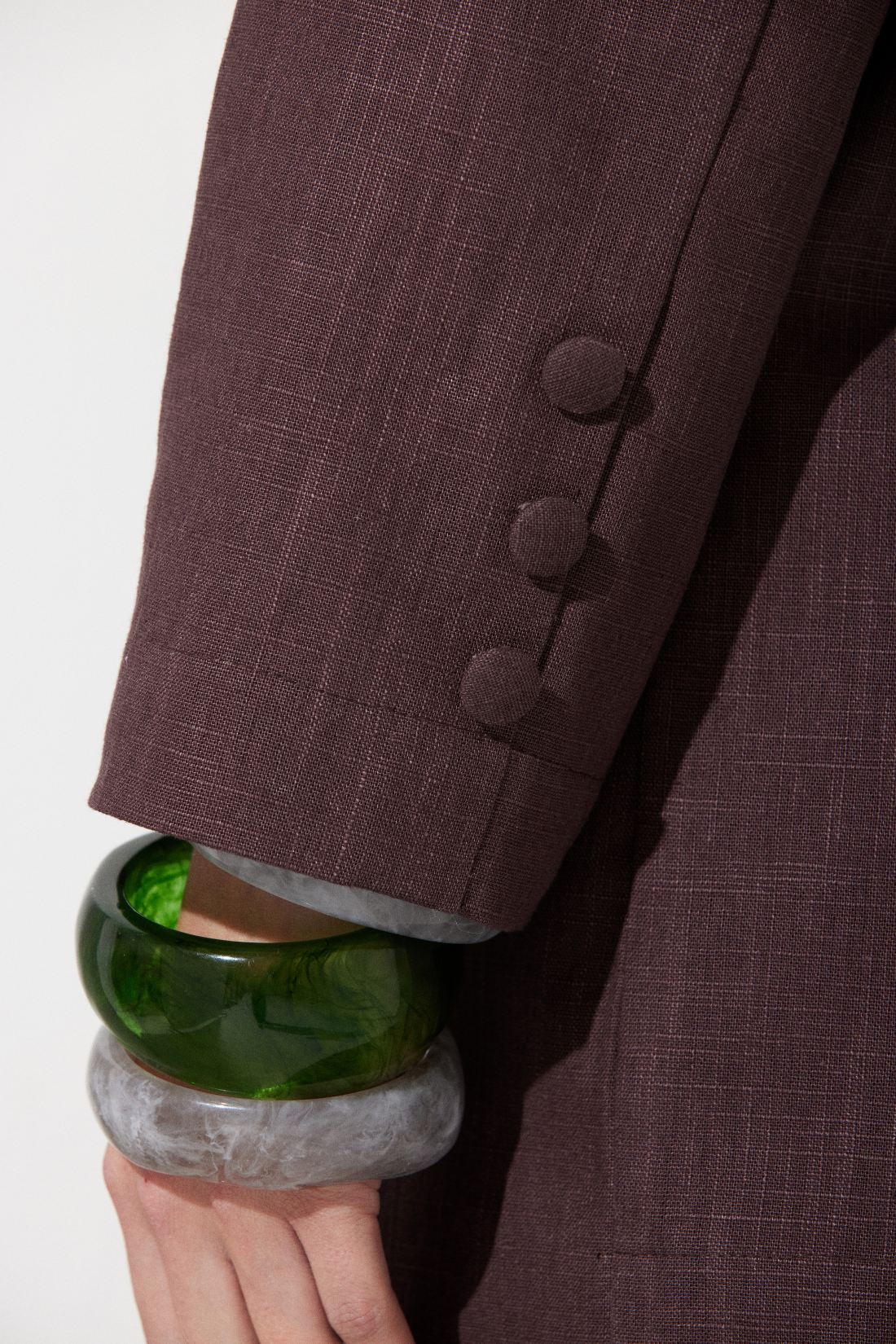 Blazer Nori Uva Linho 100%