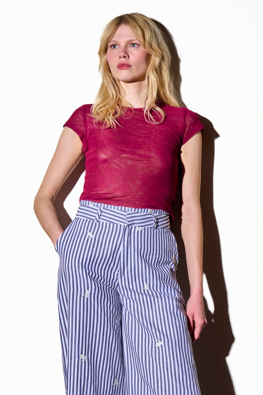 Blusa Tule Safira Vinho
