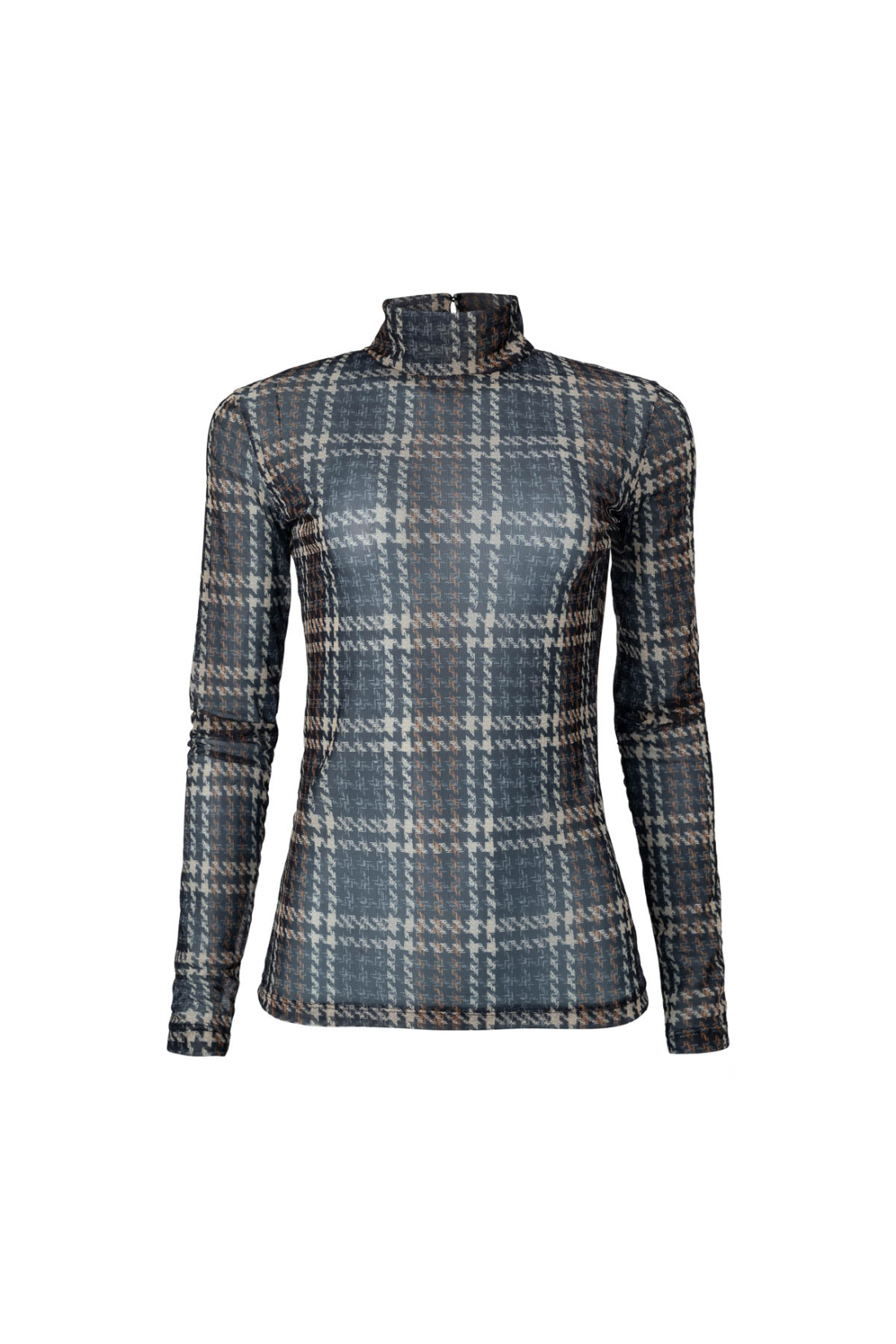 Blusa Tule Agnes Xadrez