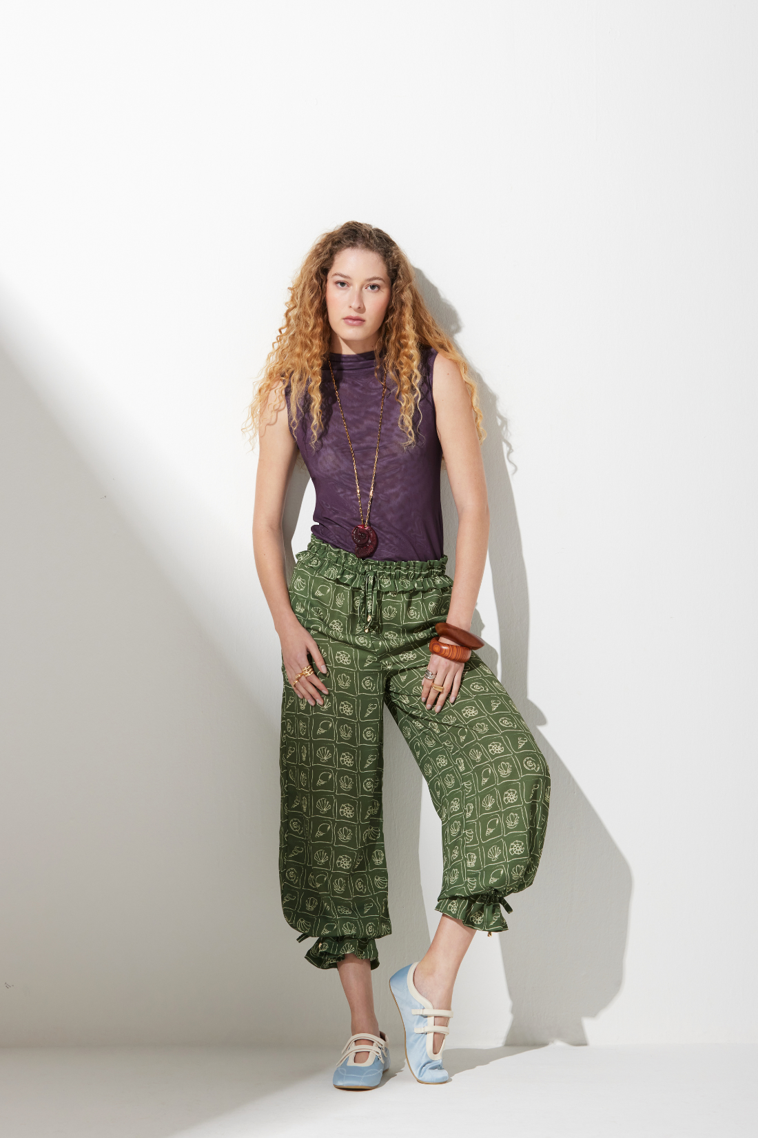 Calça Mira Crepe Estampado