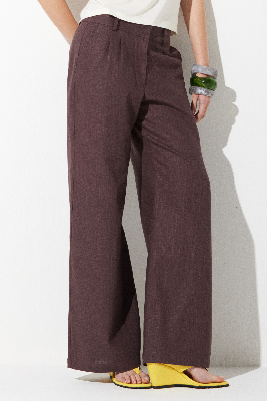 Calça Sunny Uva Linho 100%