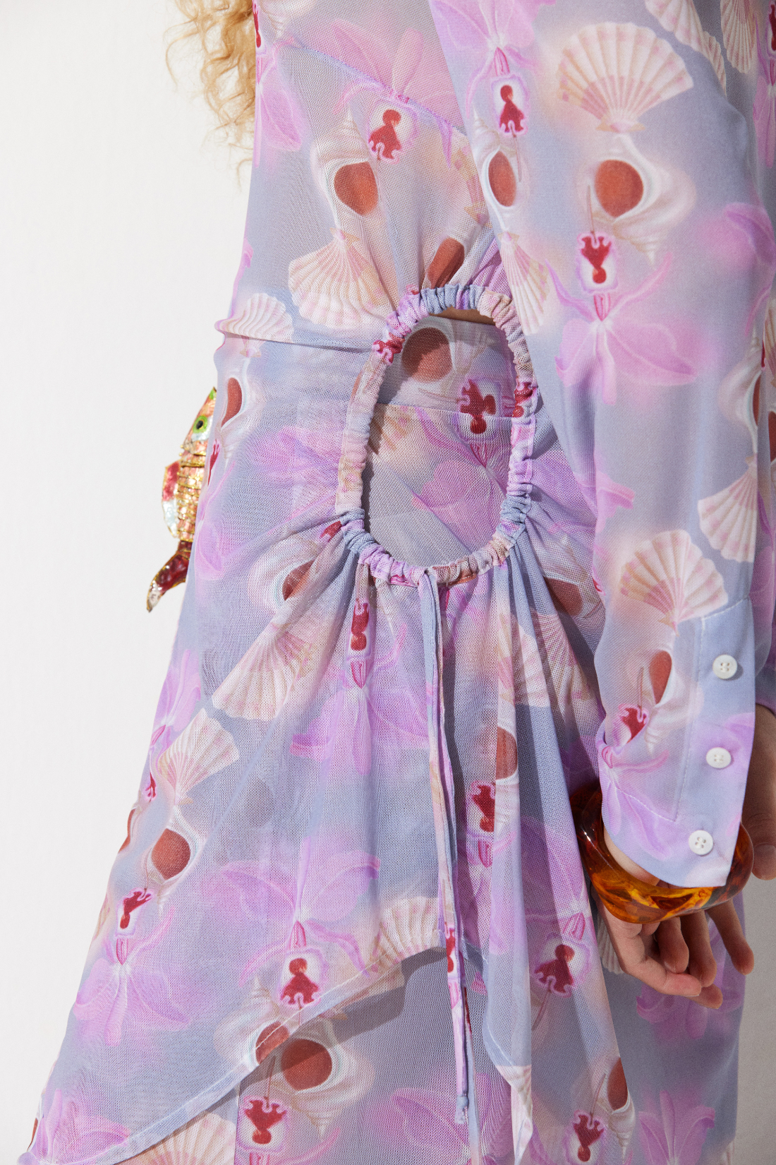 Camisa Ariel Tule Estampado