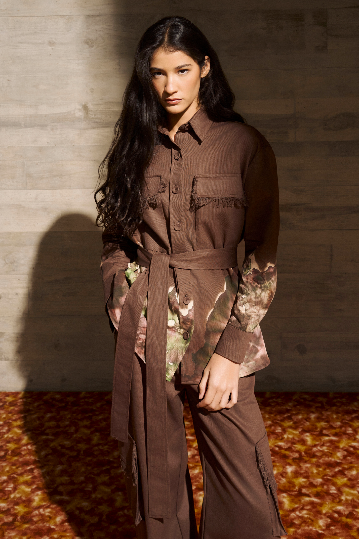 CAMISA BIANCA DEEP BROWN