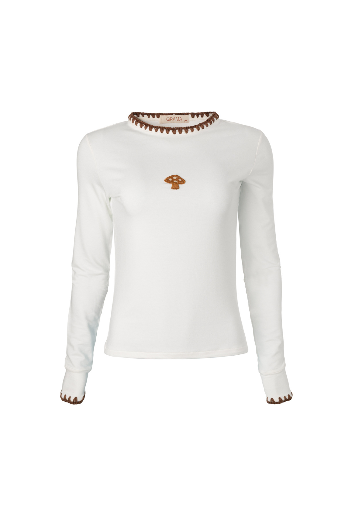 Camiseta Grama Manga Longa Cogumelo
