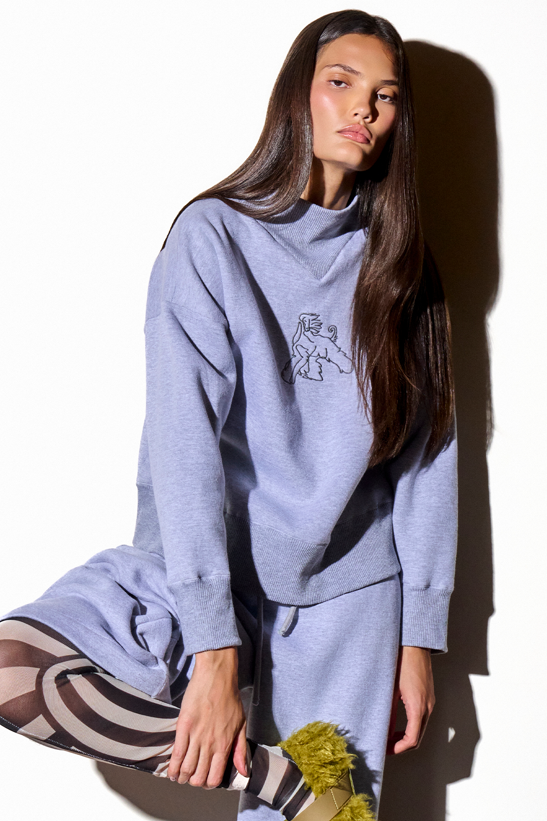 Moletom Celeste Mescla