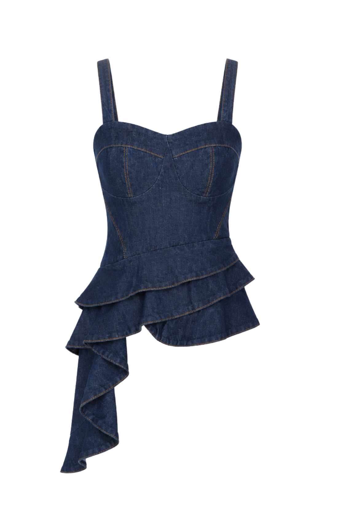 BLUSA ESTELLA ALÇA DENIM