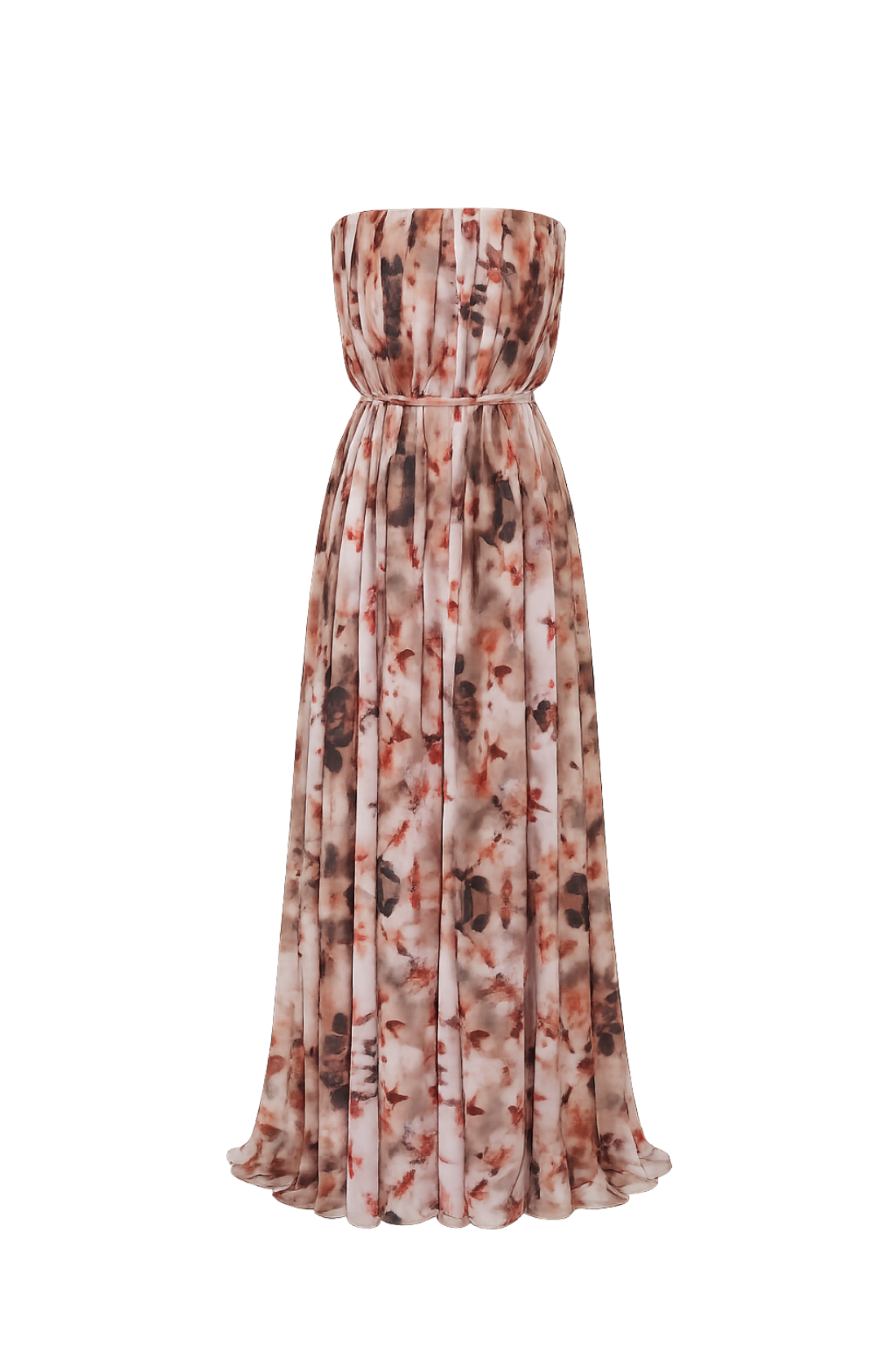 VESTIDO MAXI TULE FLORAL