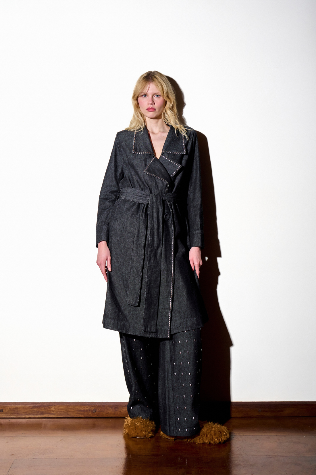 Trench Coat Sofia Black Denim
