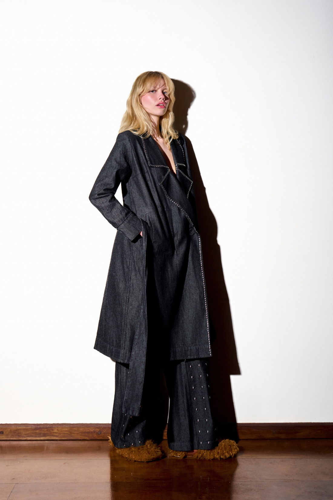 Trench Coat Sofia Black Denim
