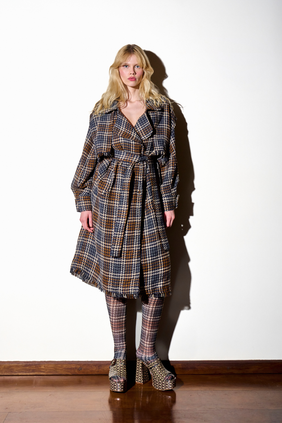 Trench Coat Agnes Xadrez