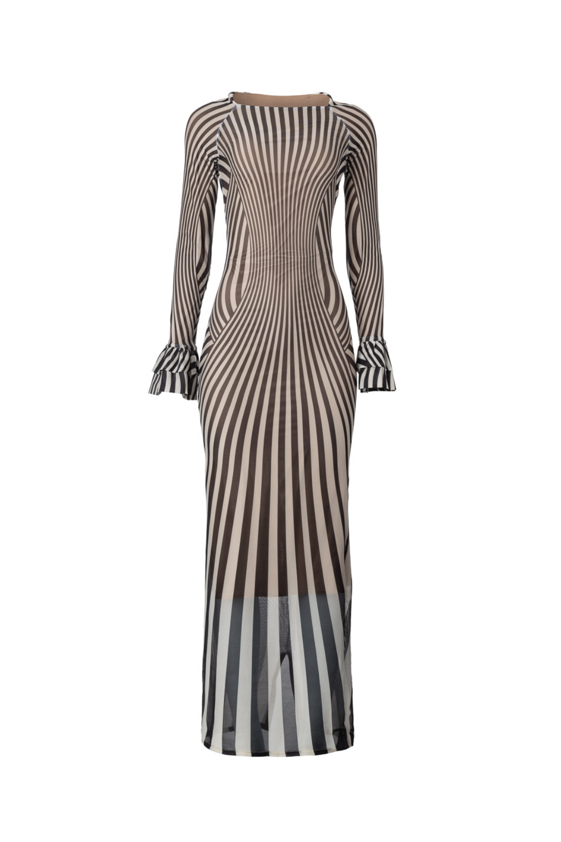 Vestido Doroteia Tule P&B