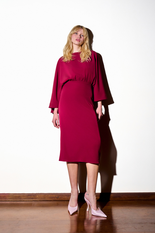 Vestido Miranda Jersey Vinho
