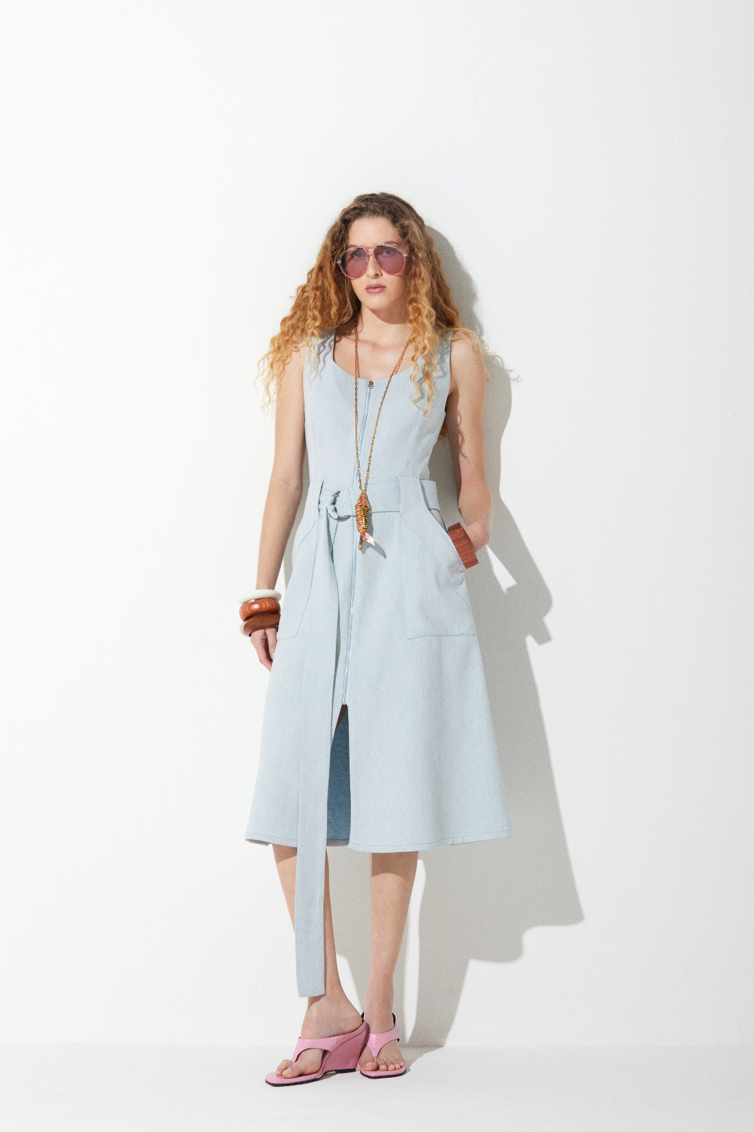 Vestido Nalu Sarja Azul