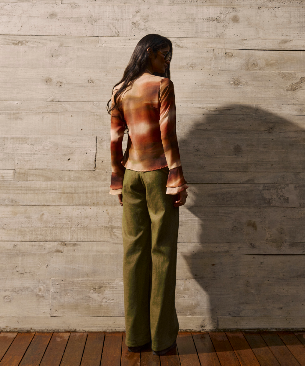 BLUSA AMARRACAO CREPE AURA