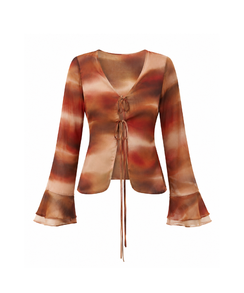 BLUSA AMARRACAO CREPE AURA